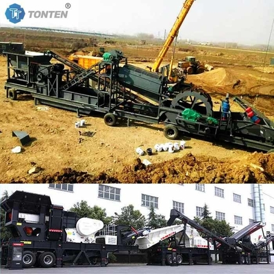 محطة تحطيم نفايات البناء المتنقلة مصنع تحطيم الحصى الصخري