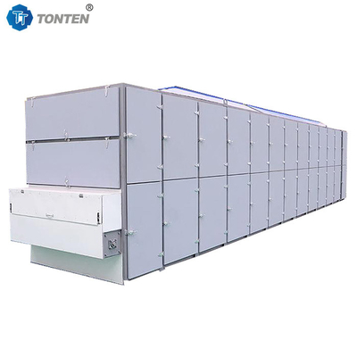 العشب الخضار الشبكة حزام مجفف آلة الجفاف الهواء الساخن 58kw