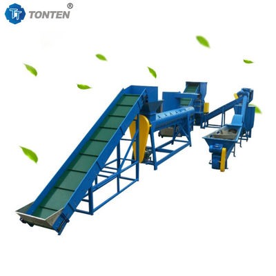 خط إنتاج تكسير البلاستيك PET إعادة التدوير غسل زجاجات الحيوانات الأليفة