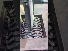 النفايات الإطارات الملابس محطم القمامة البلاستيكية مزدوج الشعاع محطم